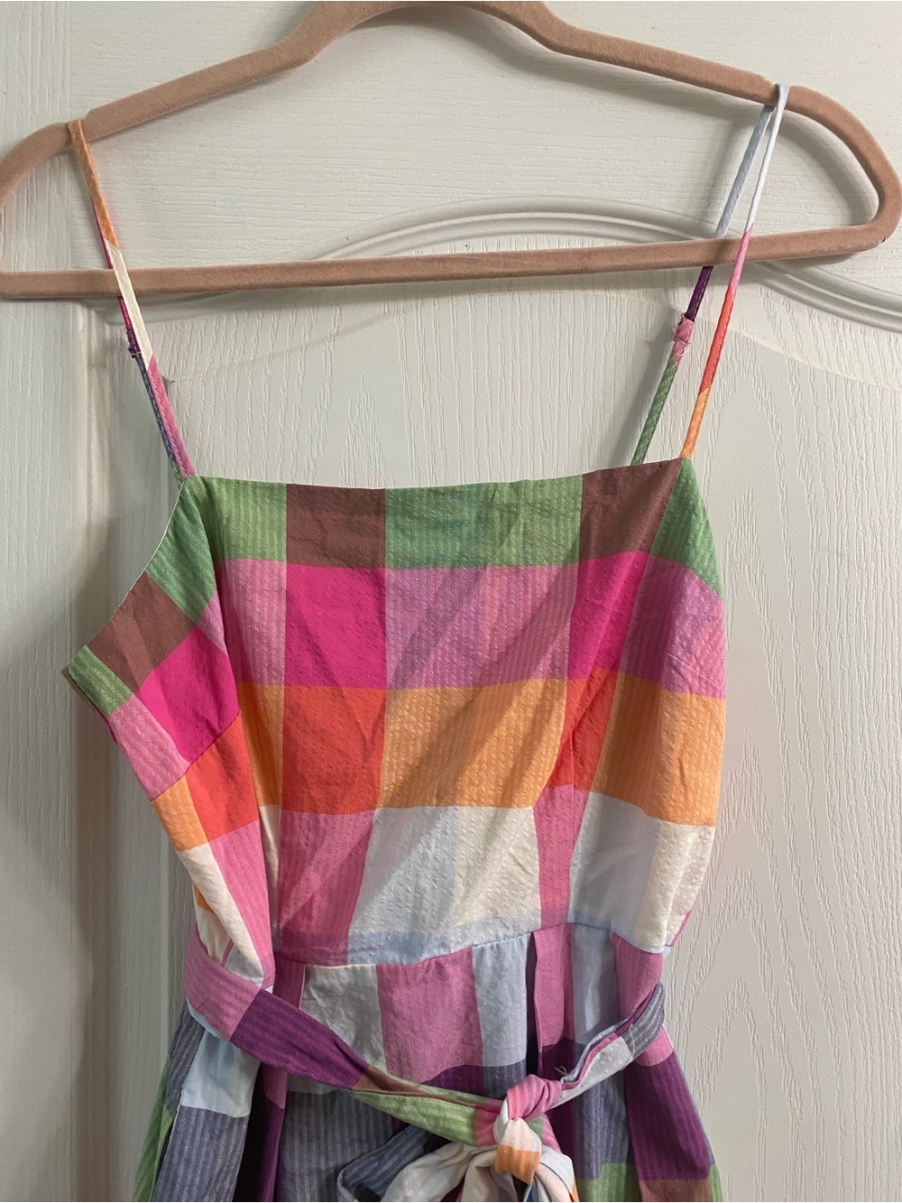 Kate Spade New York x Target Tie-Waist Plaid Midi Picnic Cottagecore Dress XS - Picture 5 of 16